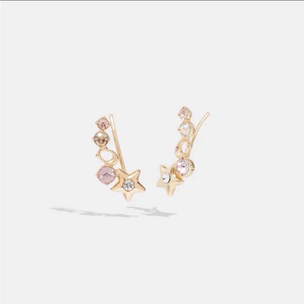 Coach SIGNATURE STAR BURST STUD EARRINGS